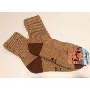 Camel wool blend Brown and Tan thermal Socks 37-39 Mongolia